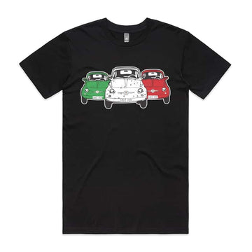 Fiat 500 Tricolore Mens Tee